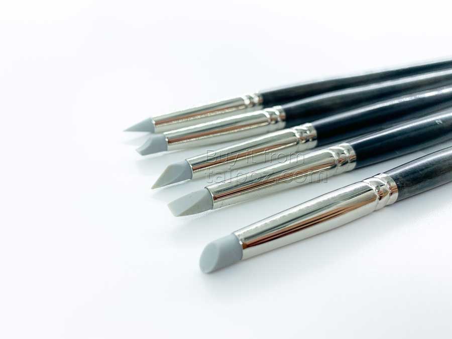 Cọ đầu silicon Art Secret, bộ 5 cây