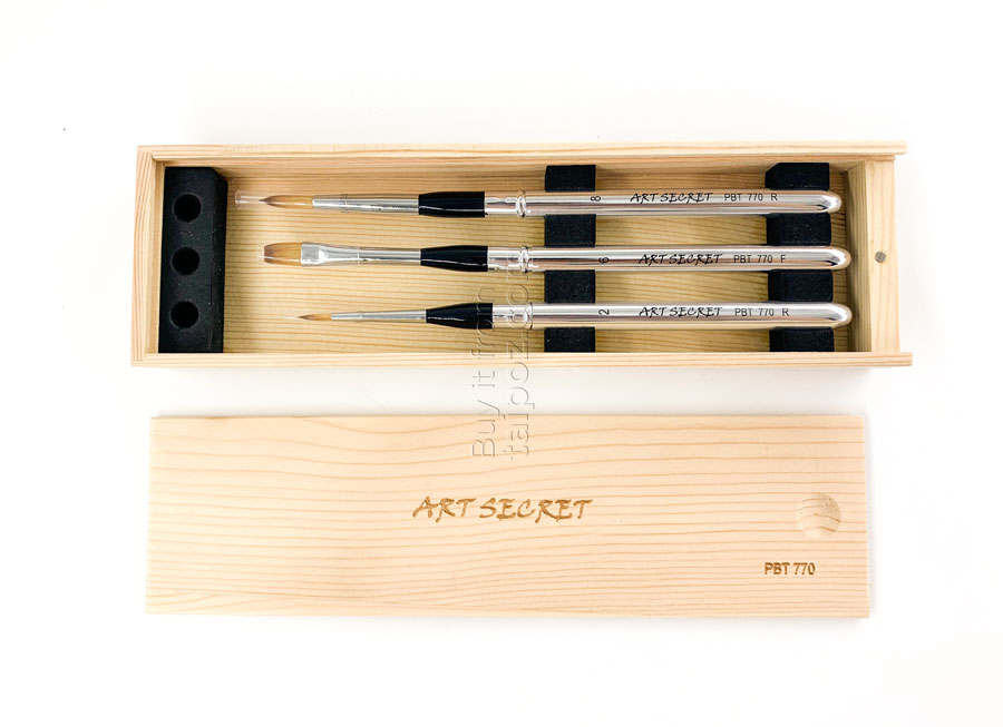 Bộ cọ travel Art Secret hộp gỗ PBT-770