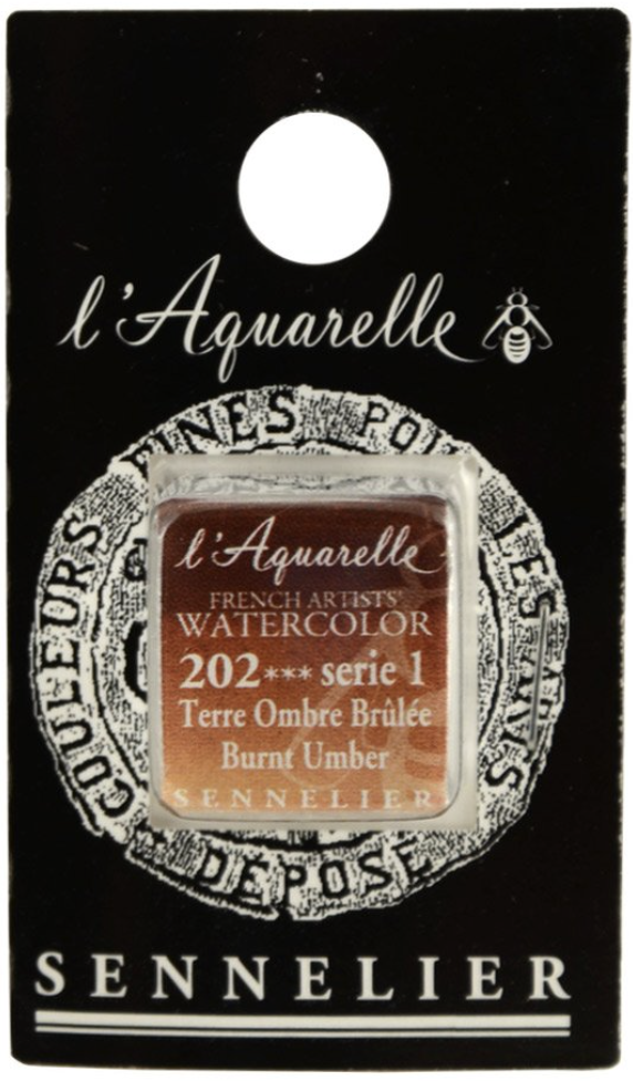 Màu nước hạng họa sĩ Sennelier Aquarelle, thẻ half-pan