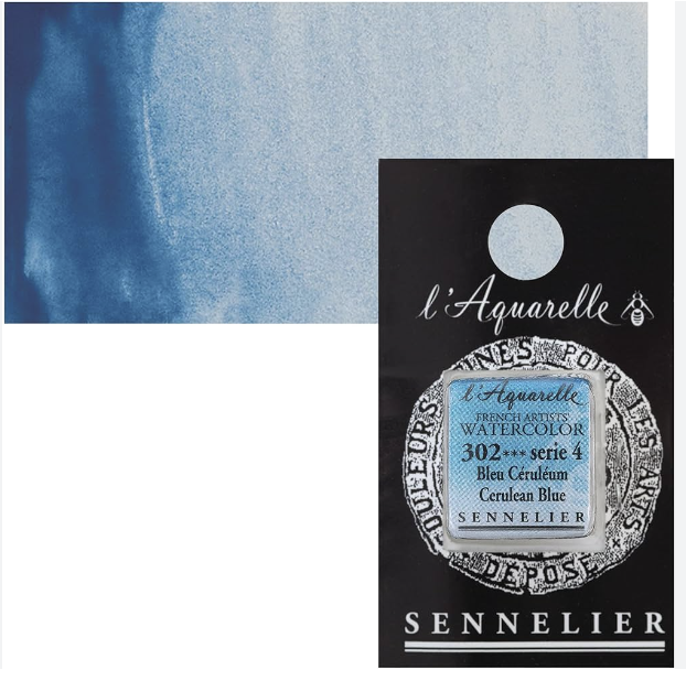 Màu nước hạng họa sĩ Sennelier Aquarelle, thẻ half-pan