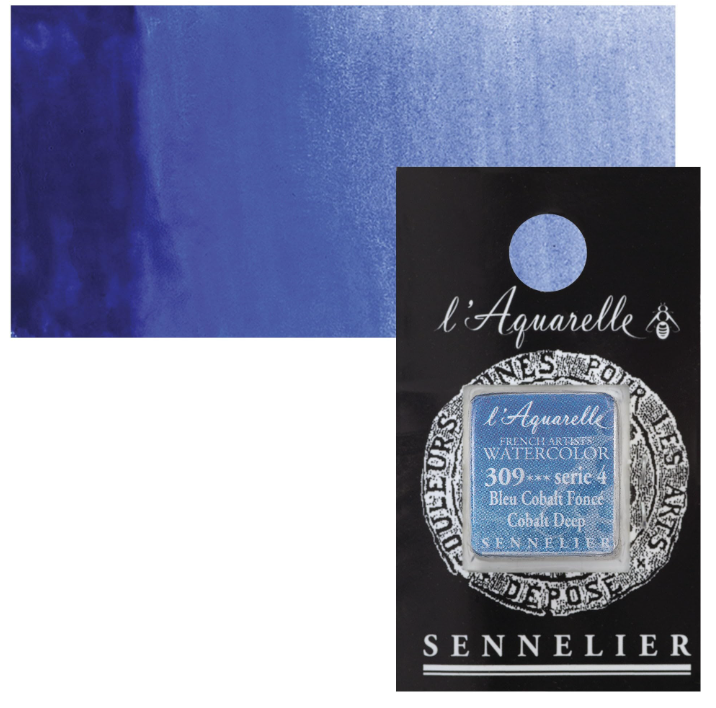 Màu nước hạng họa sĩ Sennelier Aquarelle, thẻ half-pan