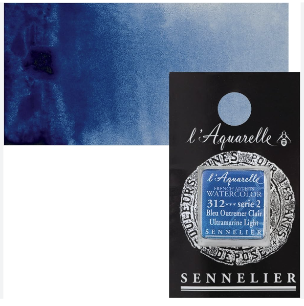 Màu nước hạng họa sĩ Sennelier Aquarelle, thẻ half-pan