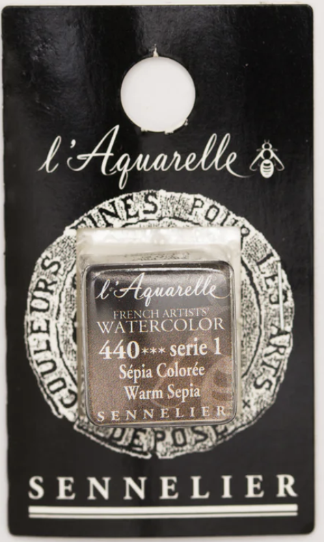 Màu nước hạng họa sĩ Sennelier Aquarelle, thẻ half-pan