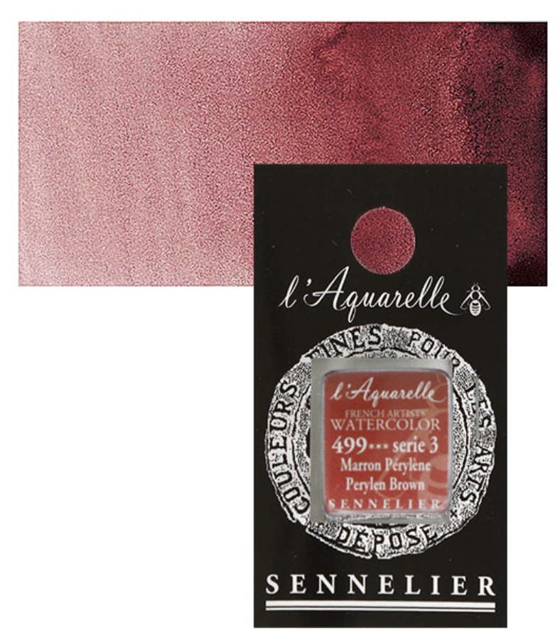 Màu nước hạng họa sĩ Sennelier Aquarelle, thẻ half-pan