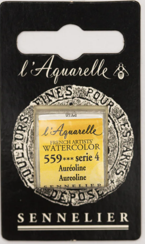 Màu nước hạng họa sĩ Sennelier Aquarelle, thẻ half-pan