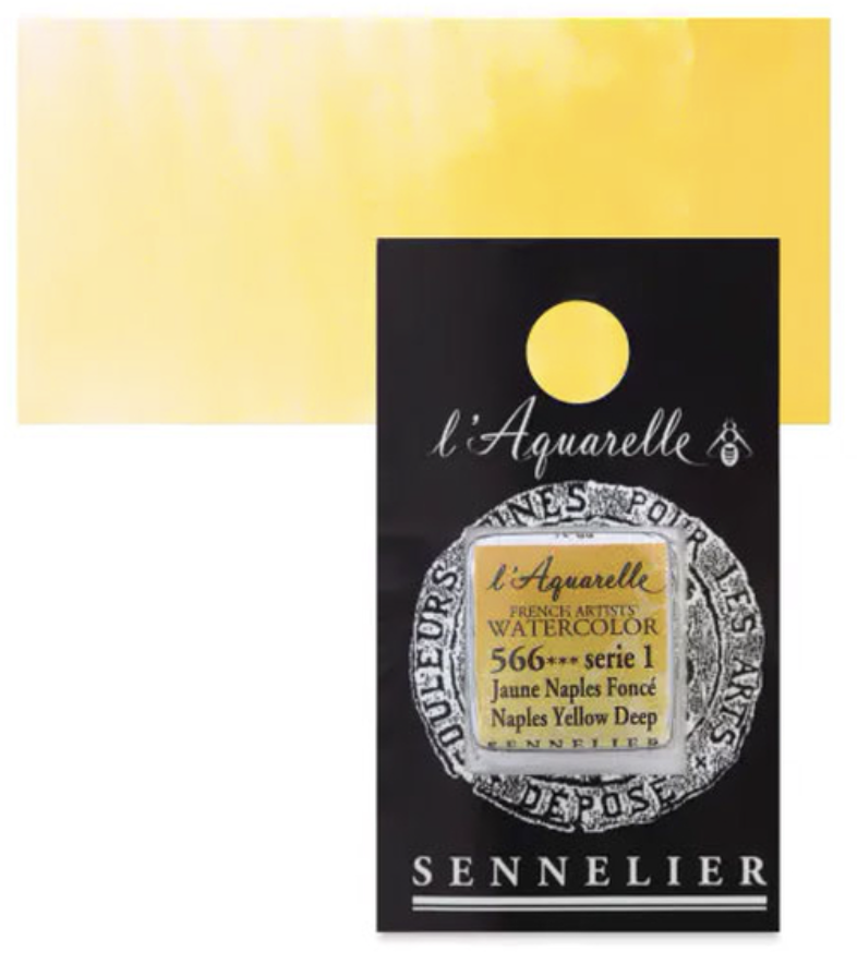 Màu nước hạng họa sĩ Sennelier Aquarelle, thẻ half-pan