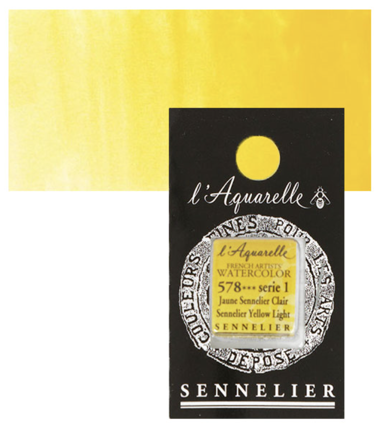 Màu nước hạng họa sĩ Sennelier Aquarelle, thẻ half-pan