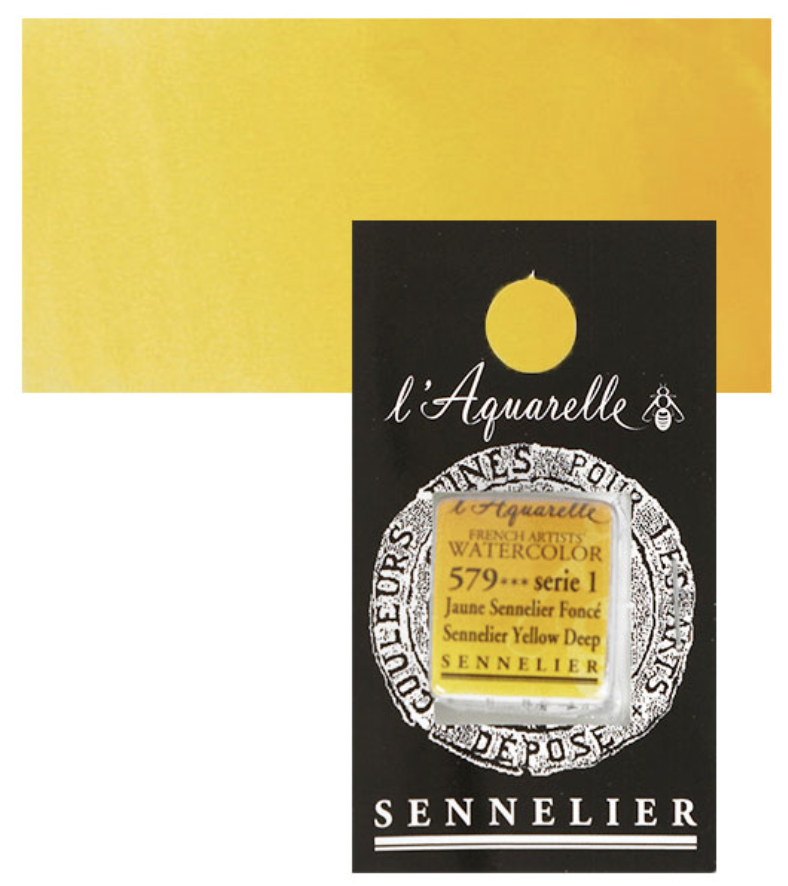 Màu nước hạng họa sĩ Sennelier Aquarelle, thẻ half-pan