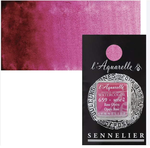 Màu nước hạng họa sĩ Sennelier Aquarelle, thẻ half-pan