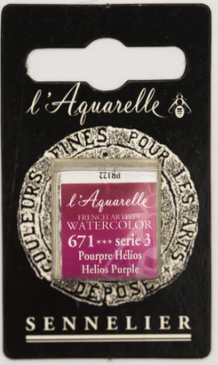 Màu nước hạng họa sĩ Sennelier Aquarelle, thẻ half-pan
