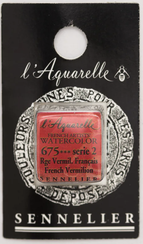 Màu nước hạng họa sĩ Sennelier Aquarelle, thẻ half-pan