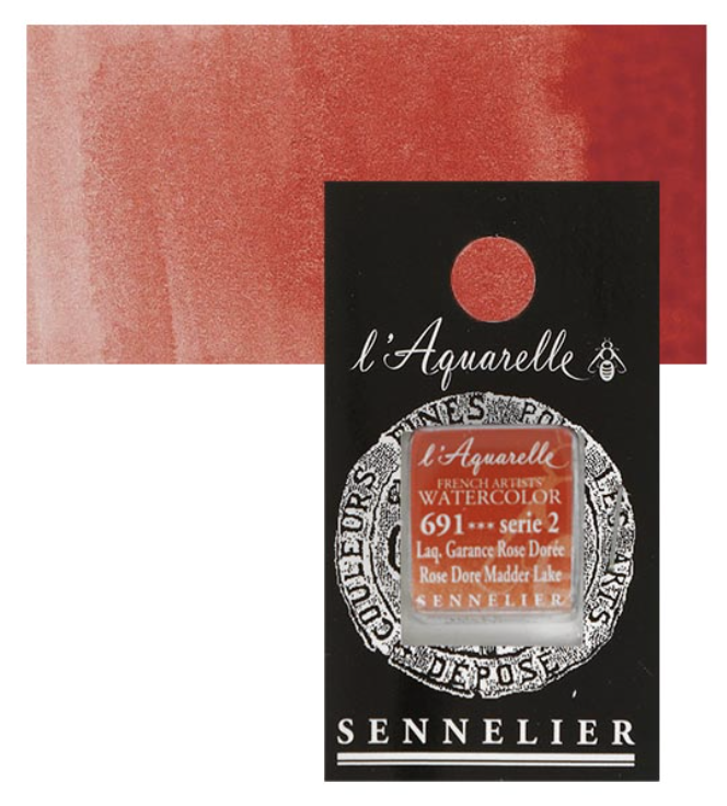 Màu nước hạng họa sĩ Sennelier Aquarelle, thẻ half-pan