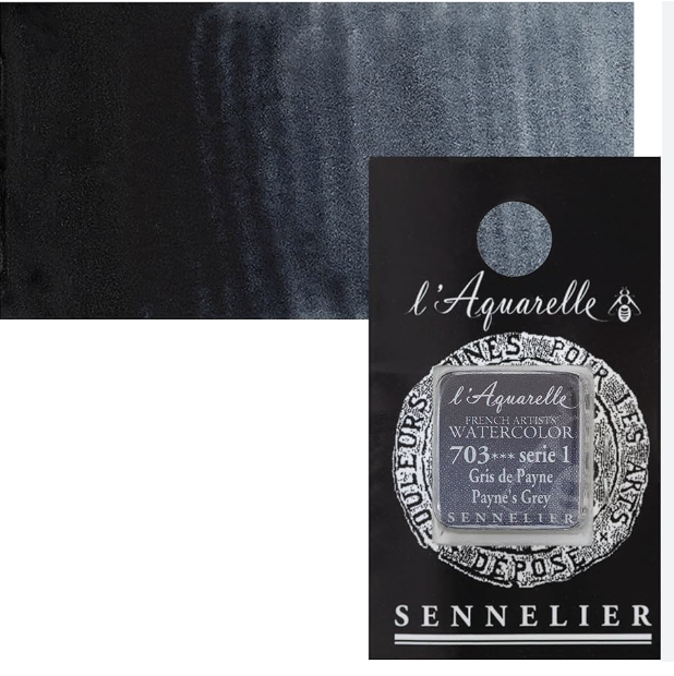 Màu nước hạng họa sĩ Sennelier Aquarelle, thẻ half-pan