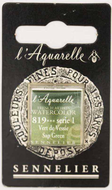 Màu nước hạng họa sĩ Sennelier Aquarelle, thẻ half-pan