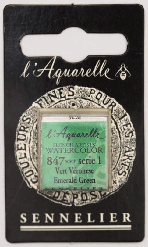 Màu nước hạng họa sĩ Sennelier Aquarelle, thẻ half-pan