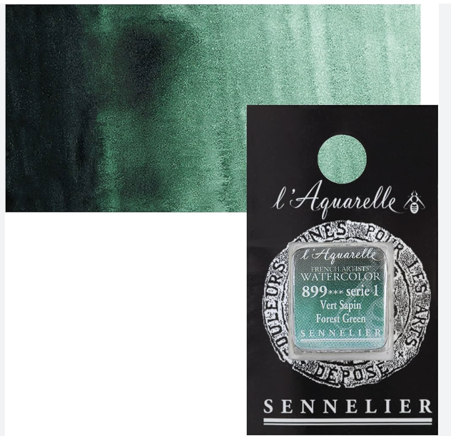 Màu nước hạng họa sĩ Sennelier Aquarelle, thẻ half-pan