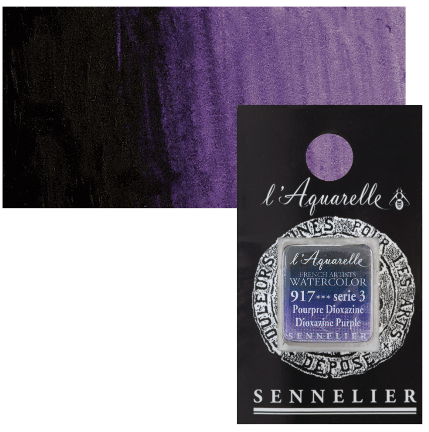 Màu nước hạng họa sĩ Sennelier Aquarelle, thẻ half-pan