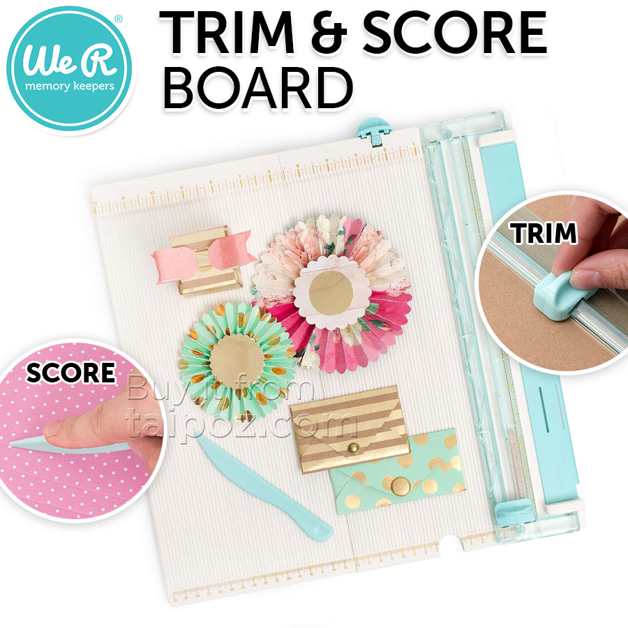 Bảng tạo nếp gấp kèm dao trượt cắt giấy We R Memory Keepers