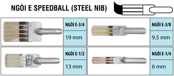 Ngòi Speedball - Steel brush