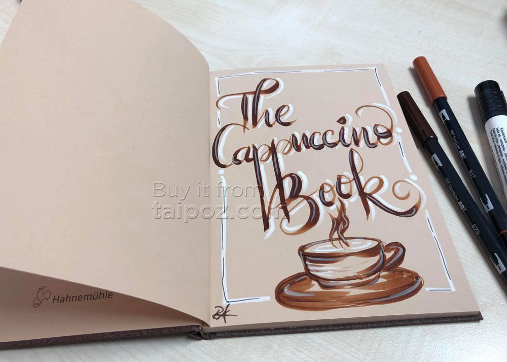 Sổ ký họa giấy nâu The Cappuchino Book
