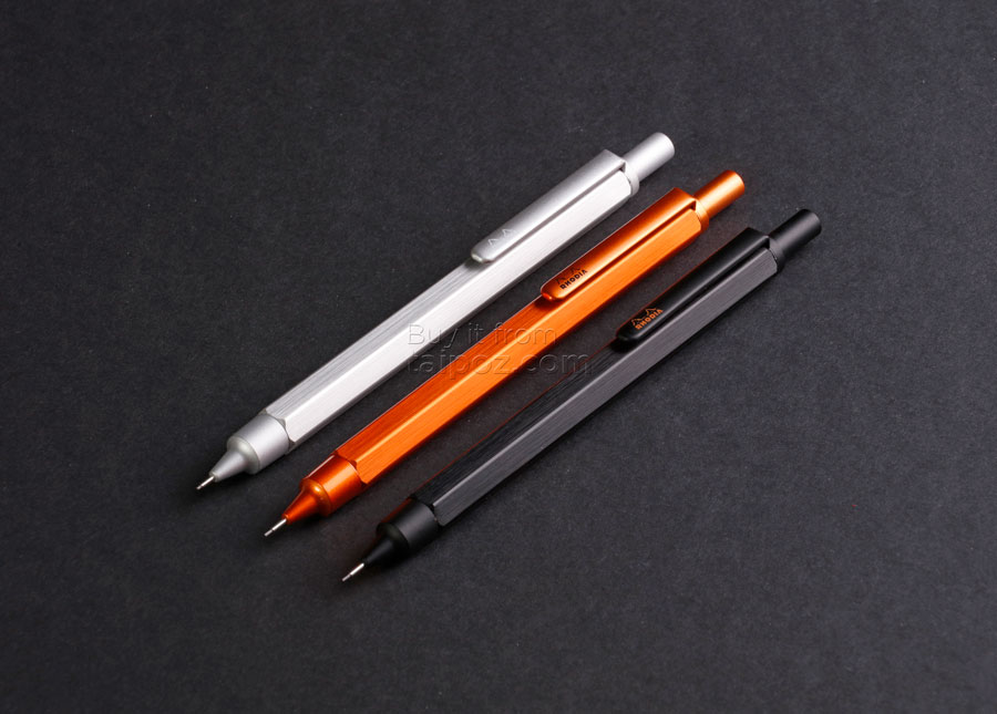 Bút chì bấm Rhodia nét 0.5mm, thân kim loại
