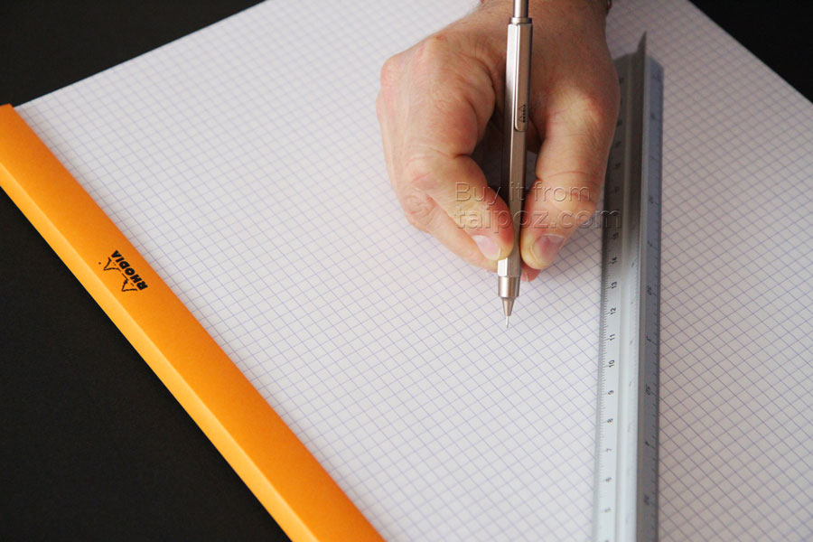 Bút chì bấm Rhodia nét 0.5mm, thân kim loại