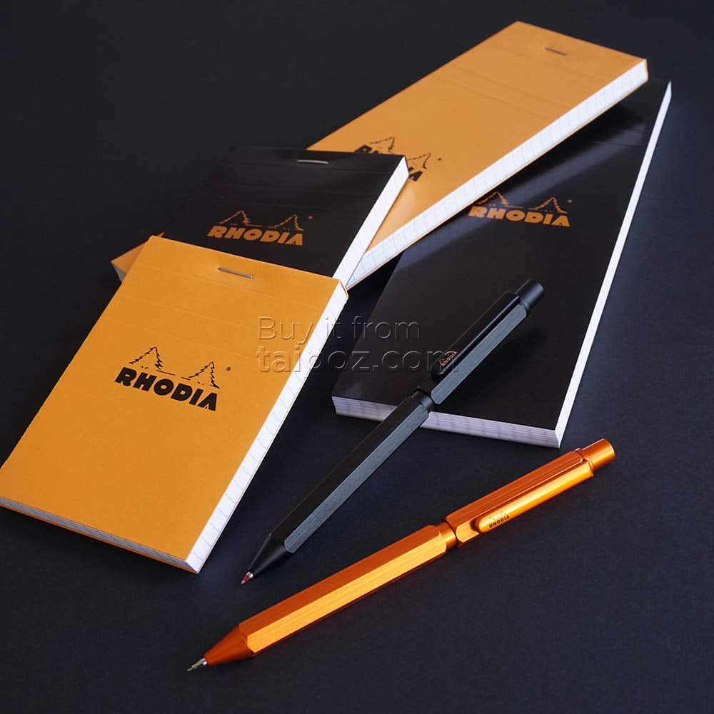 Bút bi bấm đa năng Rhodia Multipen 3-in-1, thân kim loại