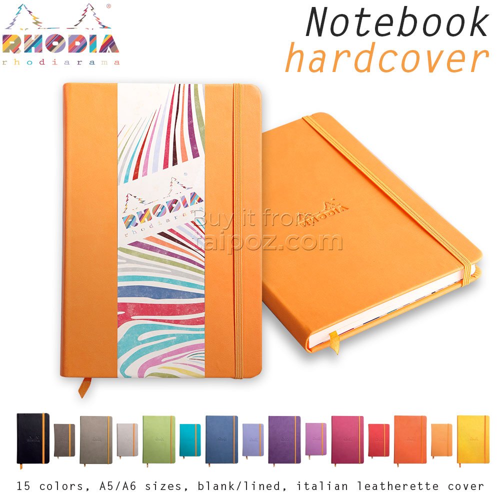 Sổ tay Rhodiarama, bìa cứng nhiều màu