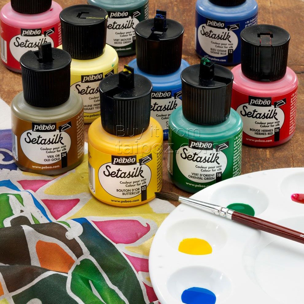 Màu vẽ lụa Pebeo Setasilk, màu lẻ