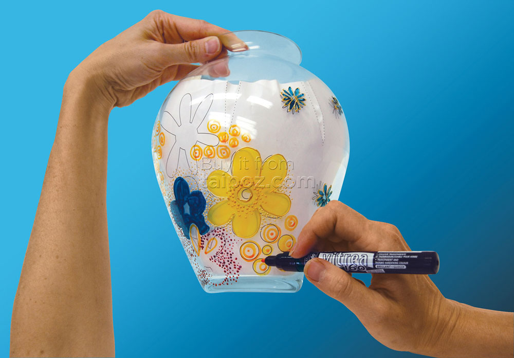 Bút vẽ kính Pebeo Vitrea 160, màu lẻ