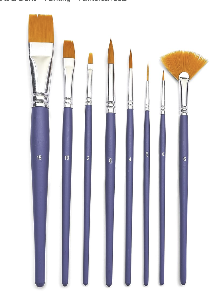 Bộ cọ vẽ trang trí đa dụng thân ngắn Pebeo Creative Leisure