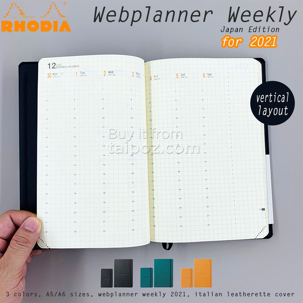 Sổ kế hoạch ngày Rhodia Webplanner Weekly - 2021/Vertical
