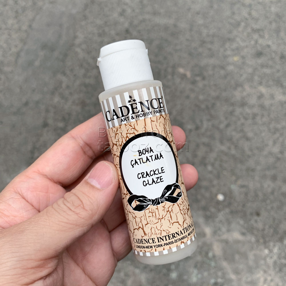 Keo phủ tạo nứt cho màu acrylic Cadence Crackle Glaze