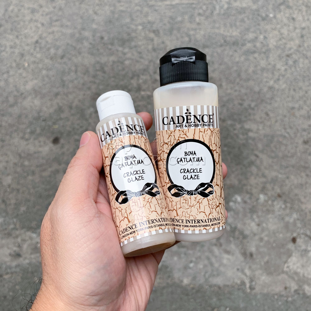 Keo phủ tạo nứt cho màu acrylic Cadence Crackle Glaze