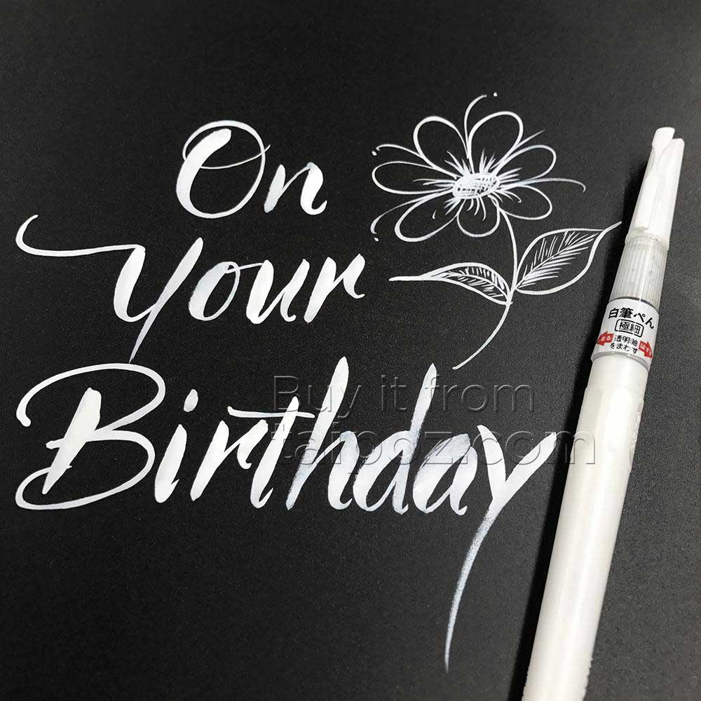 Bút lông mực trắng Kuretake