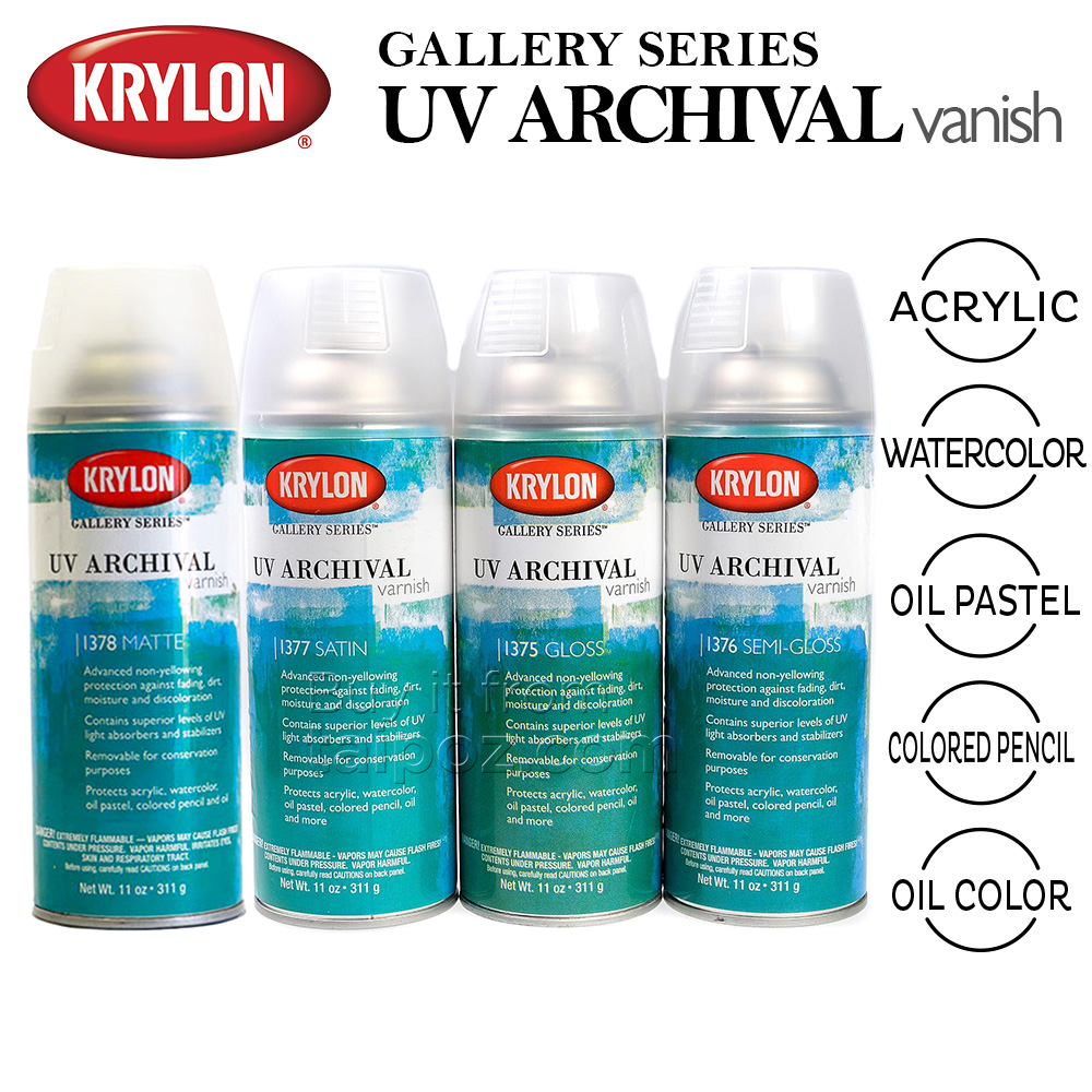 Chai xịt bảo vệ tranh Krylon UV Archival Vanish