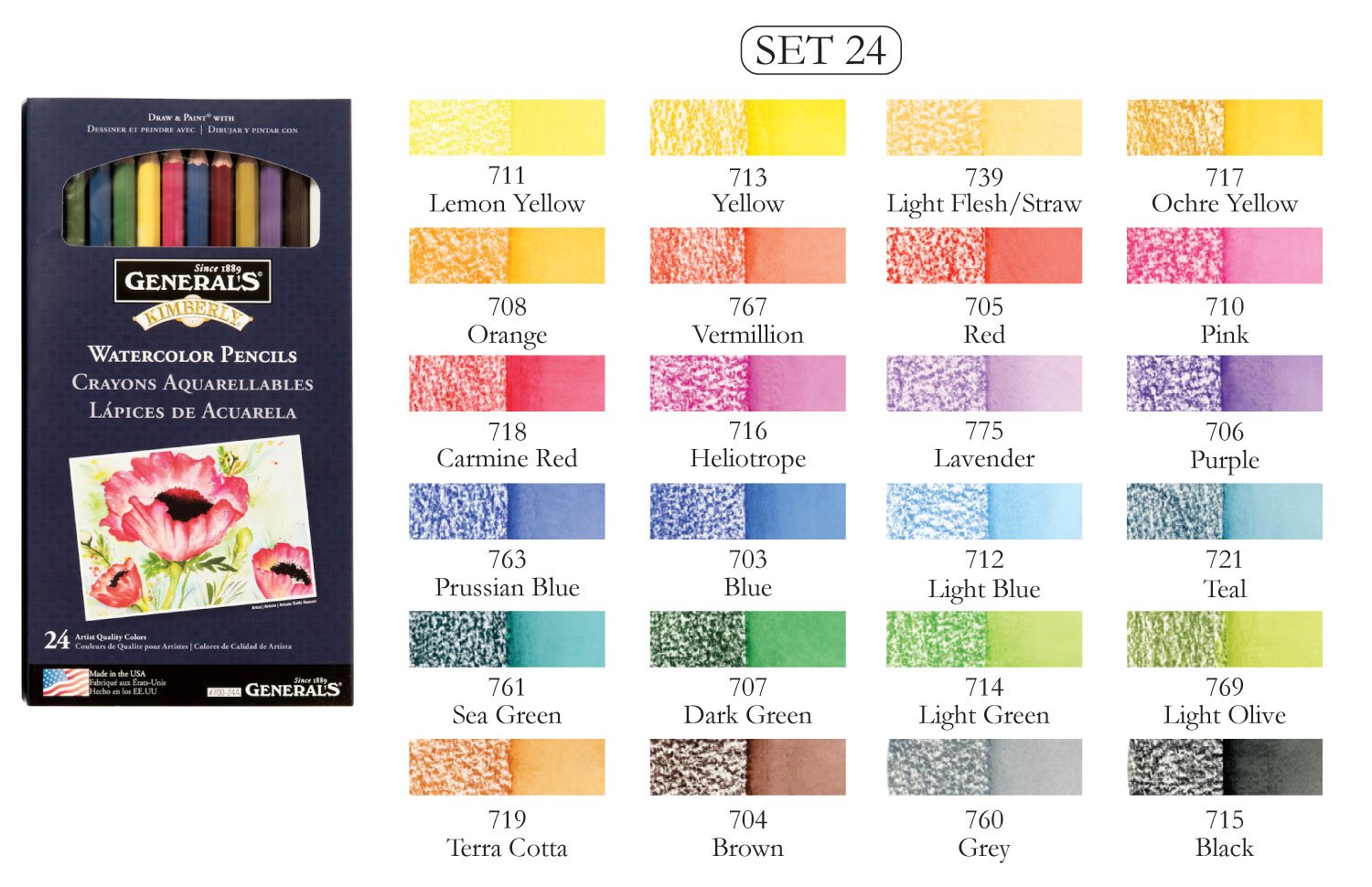 Chì màu nước General's Kimberly