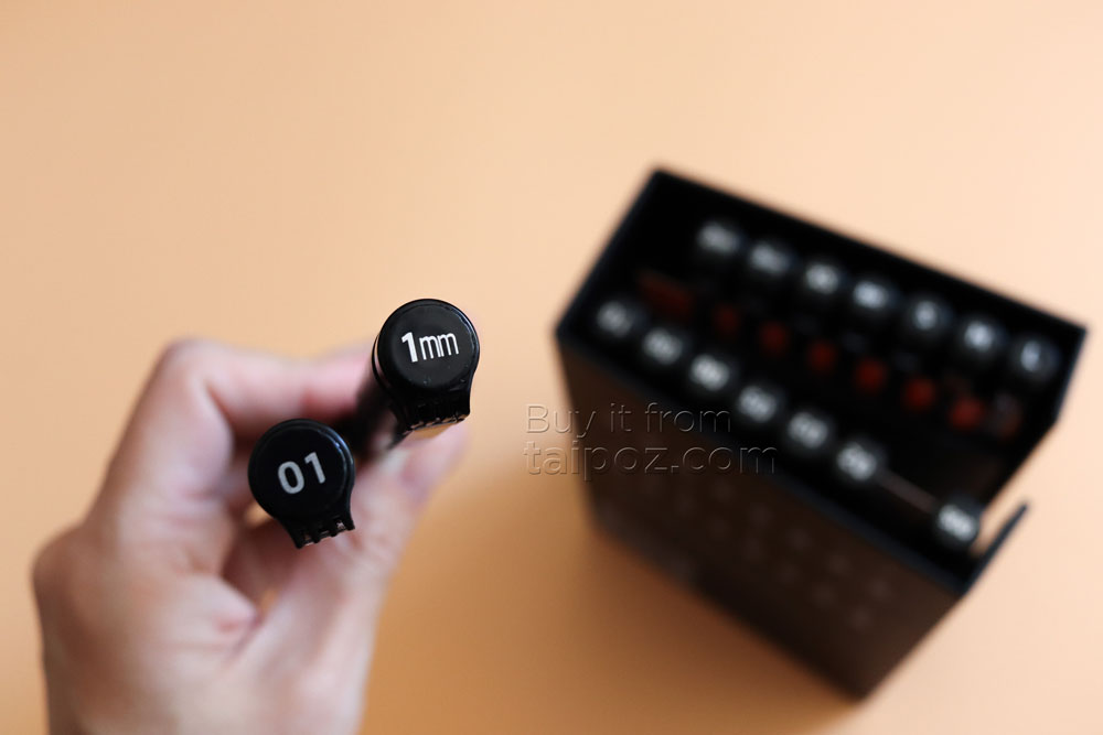 Bộ bút đi nét Etchr Graphic Pen Collection, mực đen