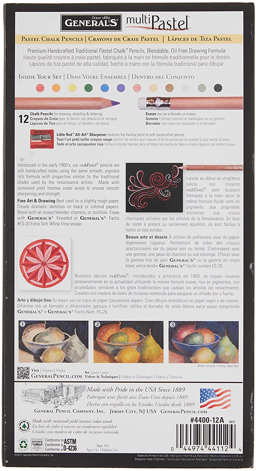 Bộ chì pastel General's Multi Pastel