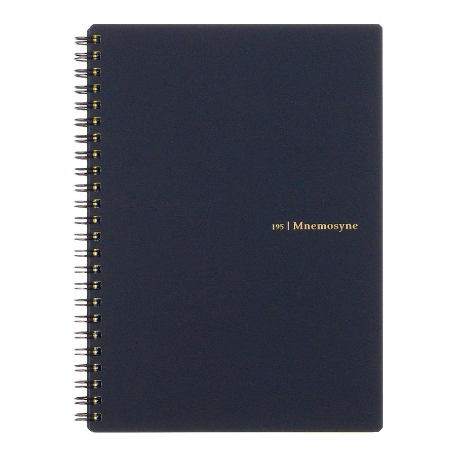 Sổ tay bìa nhựa cứng gáy lò xo Maruman Mnemosyne Notebook