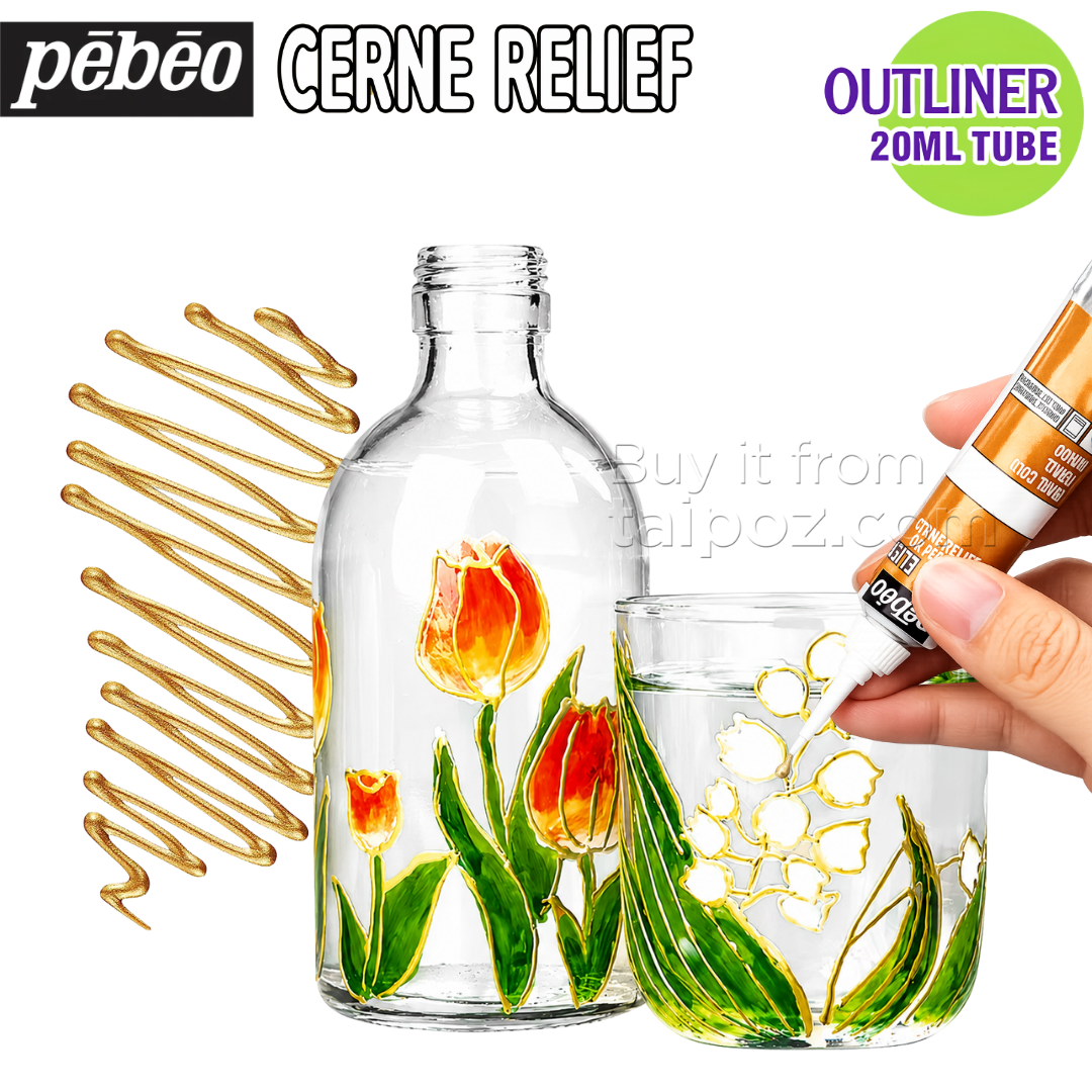 Tuýp vẽ viền kính Pebeo Cerne Relief