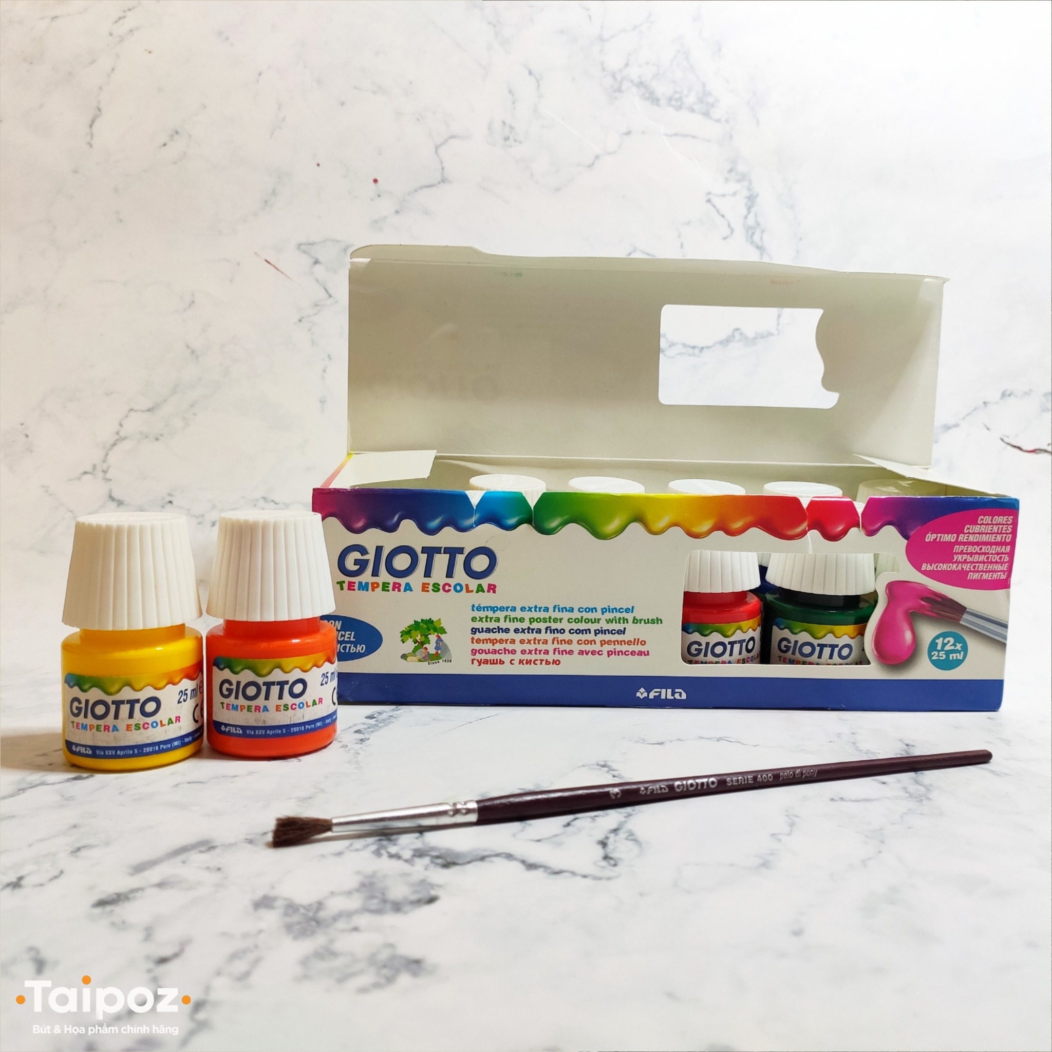 Màu poster học sinh Giotto Tempera Escolar