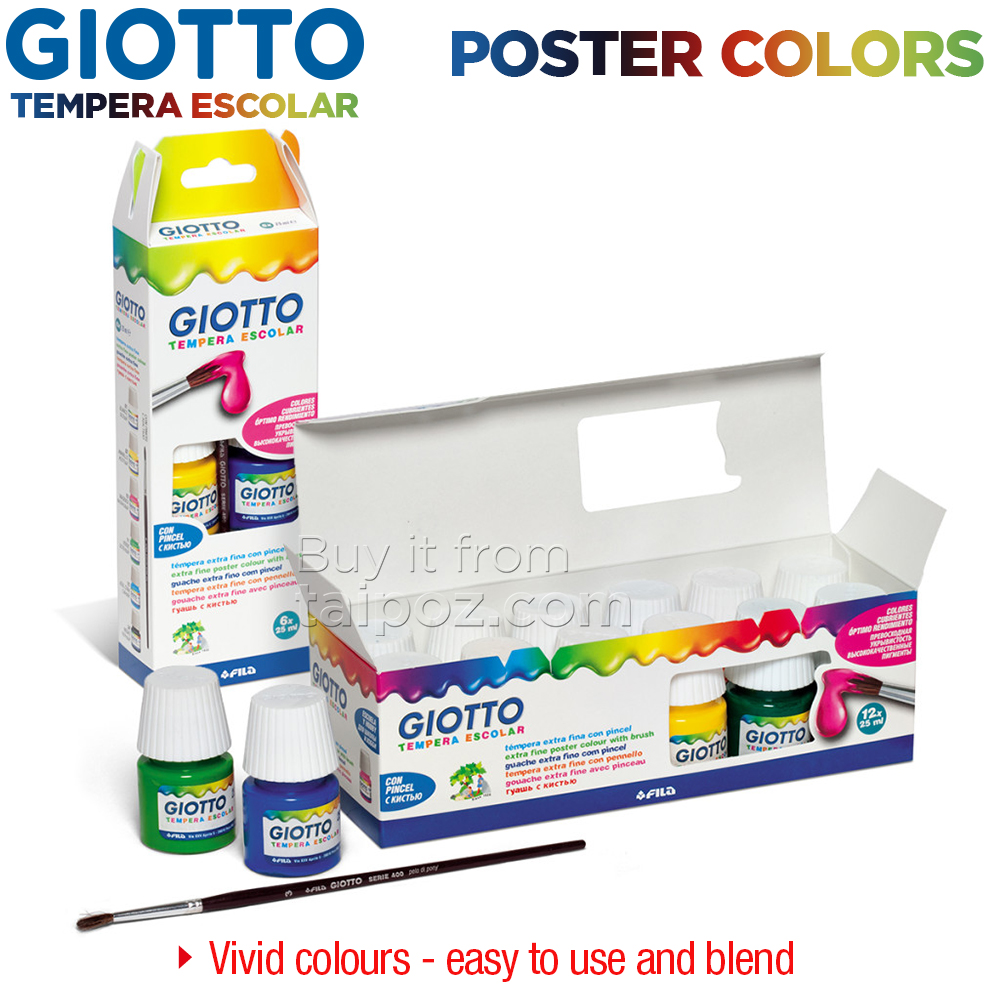 Màu poster học sinh Giotto Tempera Escolar