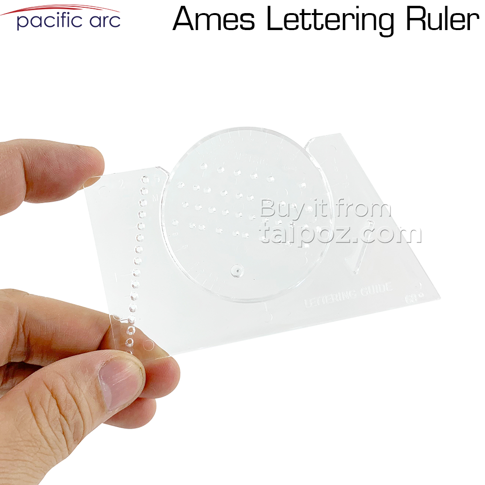 Thước kẻ dòng chữ Pacific Arc Ames Lettering Guide