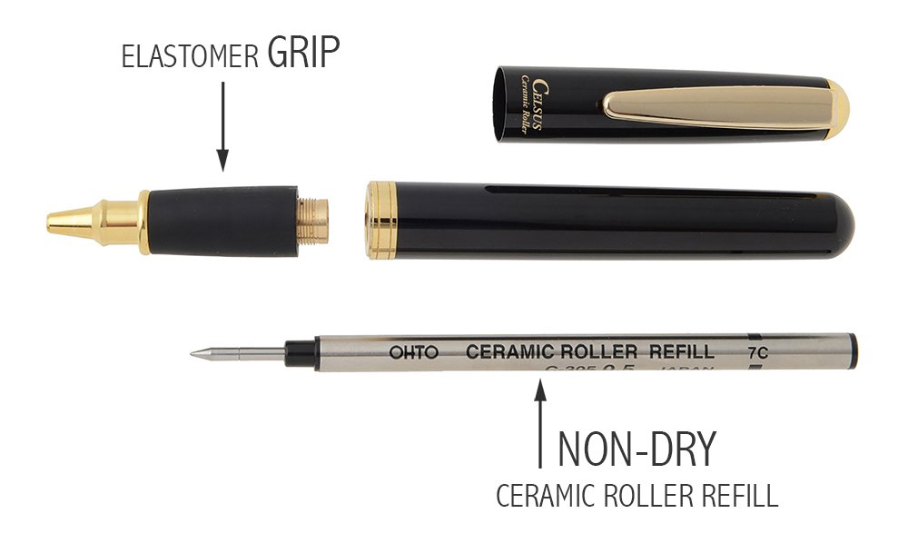 Bút bi ngòi gốm Ohto Celsius Ceramic Roller Pen