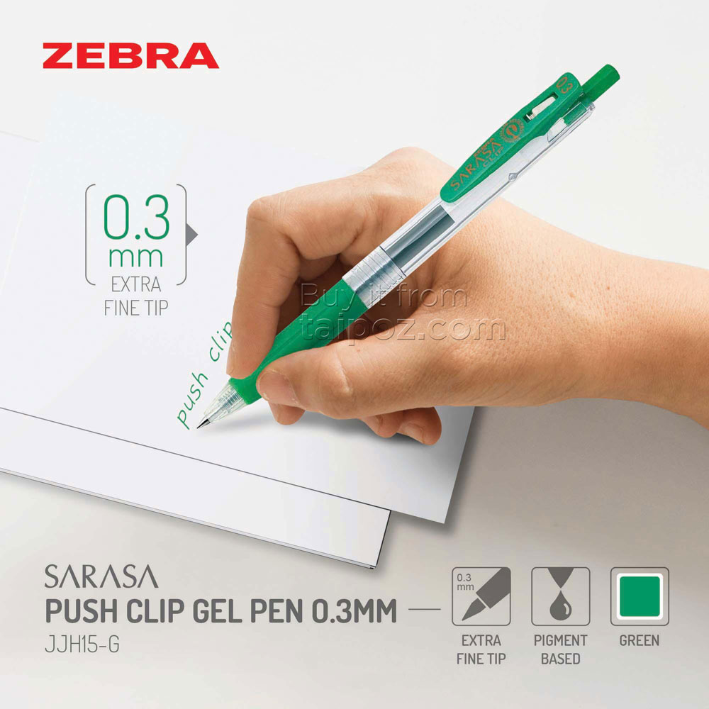 Bộ bút bi mực gel Zebra Sarasa clip 0.3mm