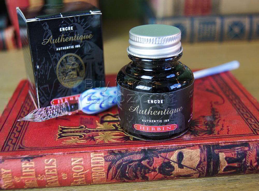 Mực viết calligraphy từ cây huyết mộc Herbin Authentic Ink