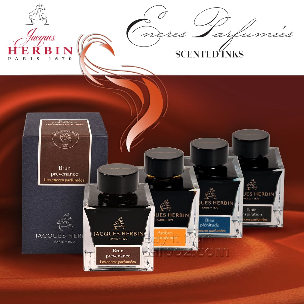 Mực bút máy cao cấp Jacques Herbin Essential hương hoa (scented ink)