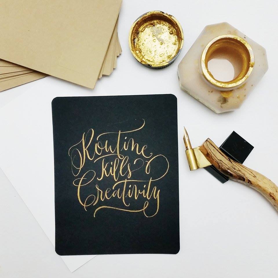 Mực Kuretake Mica Ink, Gold/ Silver