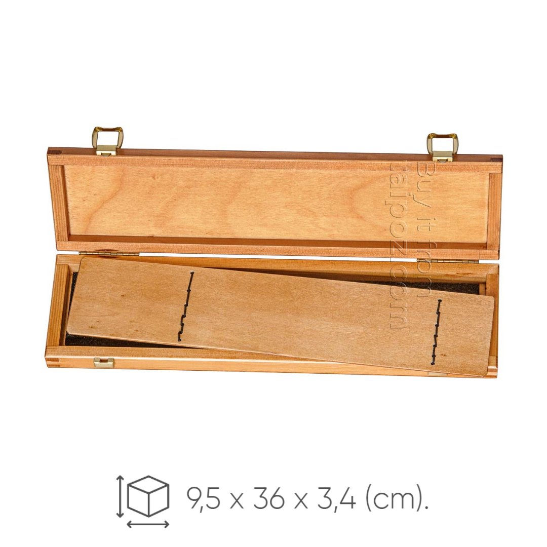 Hộp gỗ cao cấp dùng bảo quản cọ vẽ Escoda